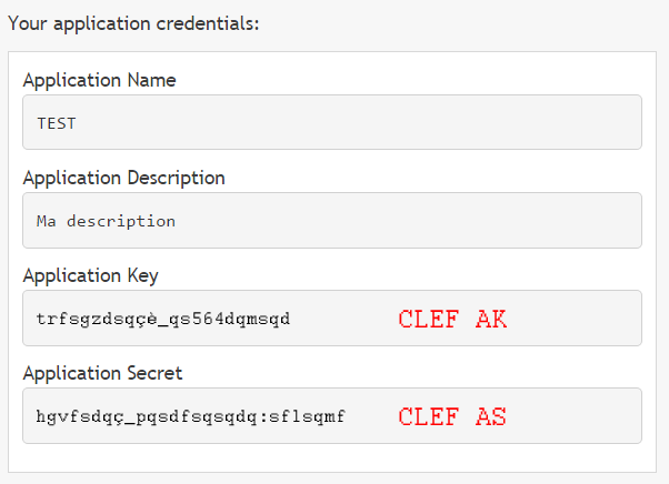 api v6 ovh clefs