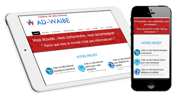 creer site web responsive