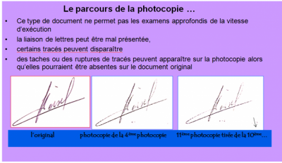 Le parcours de la photocopie