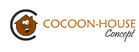 logo cocoon house concept bois
