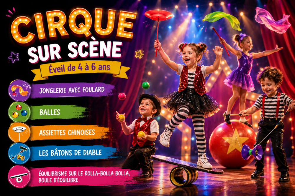 Cirque sur scene eveil