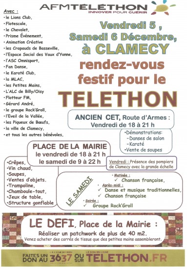 AFFICHE TELETHON 2014