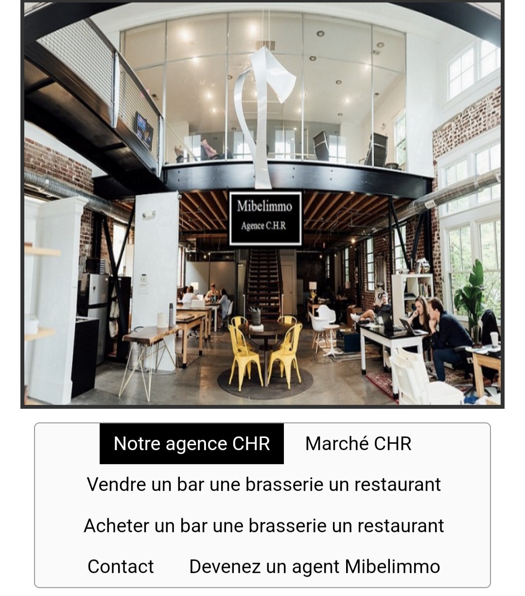 Agence spcialise dans la vente de bars brasseries restaurants