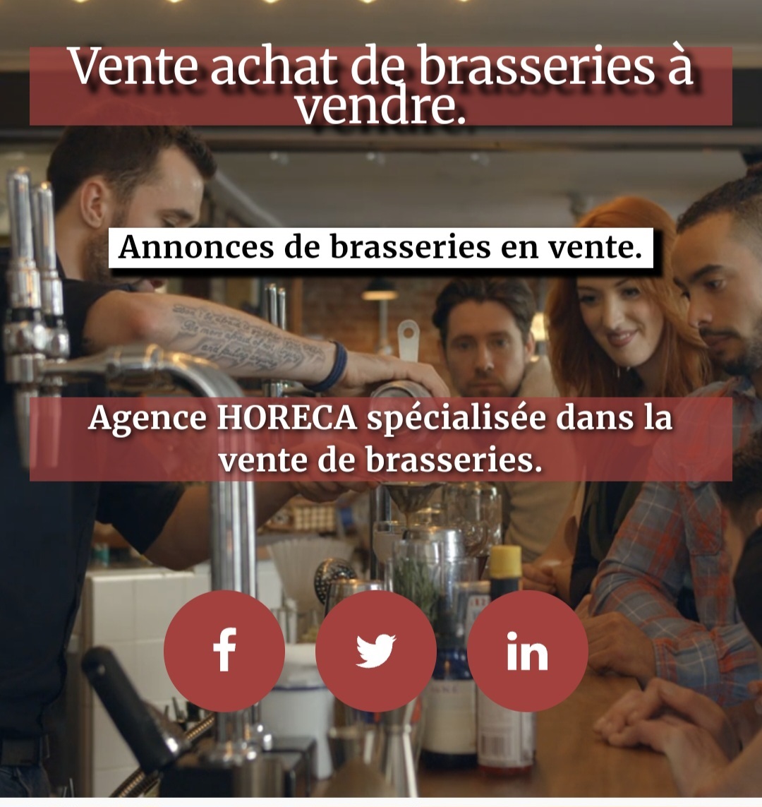 Vente achat de brasseries  vendre