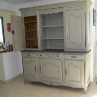 buffet vaisselier normand peint 1 