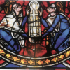 Vitrail St pierre d Angouleme Alienor et Henri II