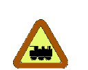 panneau de signalisation de train