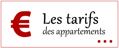 tarifs appartements