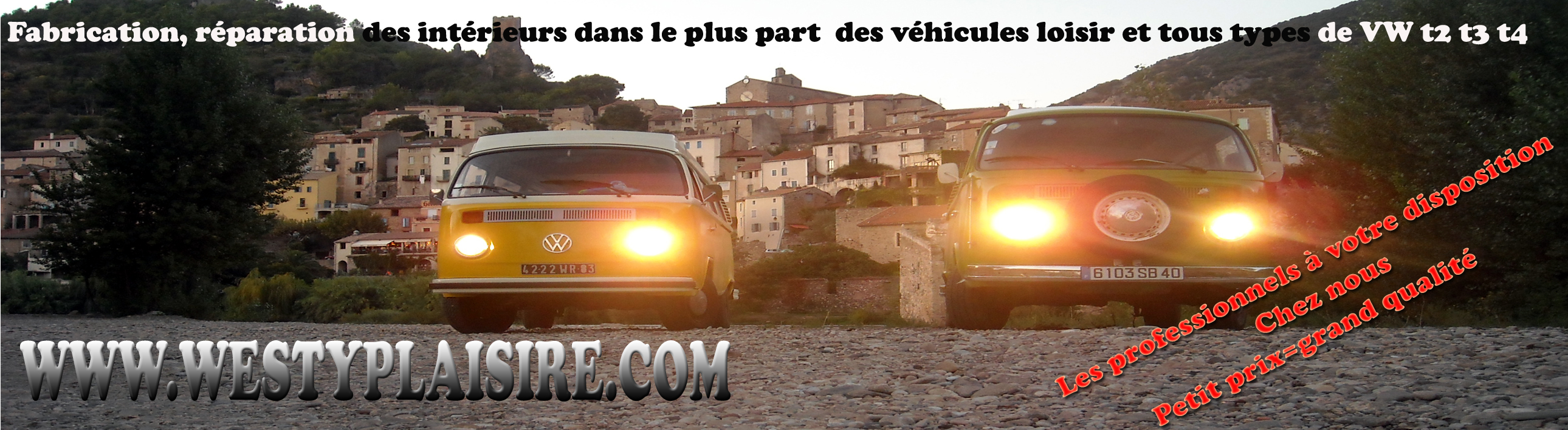 Charnières de Clic Clac pour Banquette Arrière Lit Westfalia VW