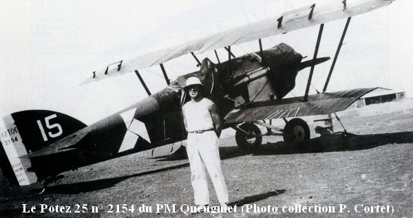 Potez 25 n  2154 du PM Queugniet  photo  collection P. Cortet 