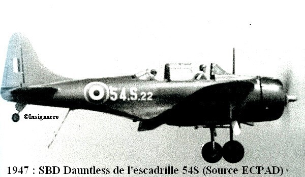 1947. SBD Dauntless de l escadrille 54S