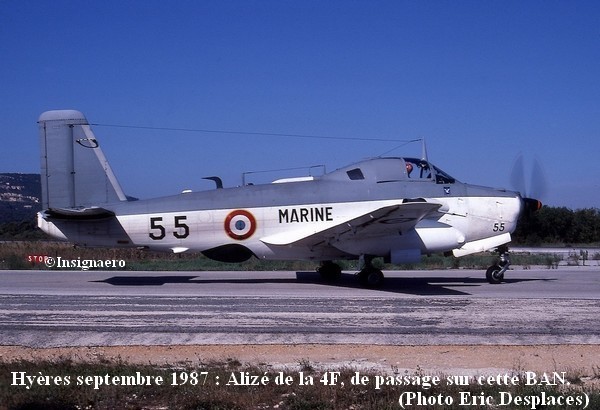 Alize de la 4F a Hyeres en septembre 1987