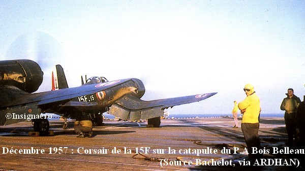 En decembre 57 Corsair de la 15F sur le Bois Belleau