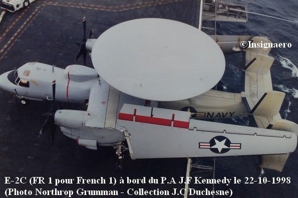 Hawkeyte FR.1 a bord du CV Kennedy. Octobre 1998