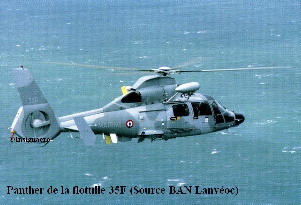 Helicoptere Panther de la flottille 35F