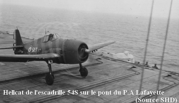 Hellcat de l escadrille 54S sur le Laf