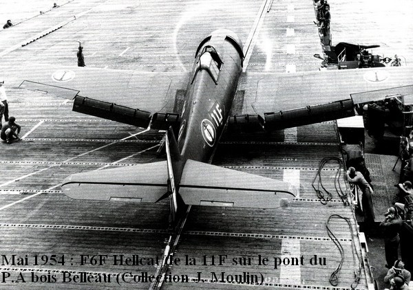 Hellcat de la 11F sur le Bois Belleau en 1954