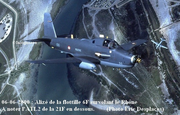 Juin 2000 Alize de la 6F au dessus du Rhone