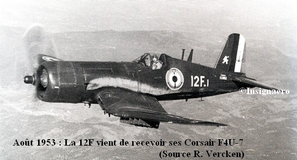 La 12F vient de percevoir ses F4U 7 Corsair