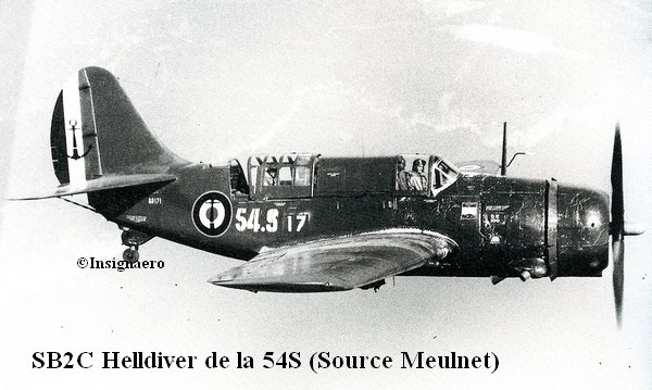 SBDC Helldiver de la 54S a Hyeres