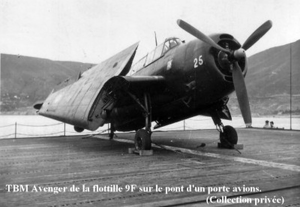 TBM Avenger affecte a la flottille 9F