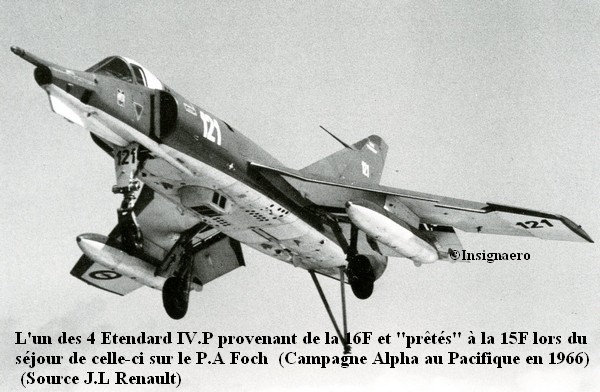 Un des 4 Etendard IV P de la 16F pretes a la 15