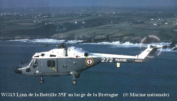 WG13 Lynx de la flottille 35F en Bretagne