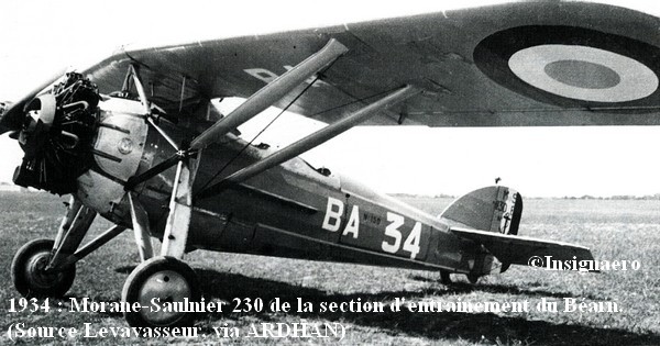 1934. Morane Saulnier 230 de la SEBA