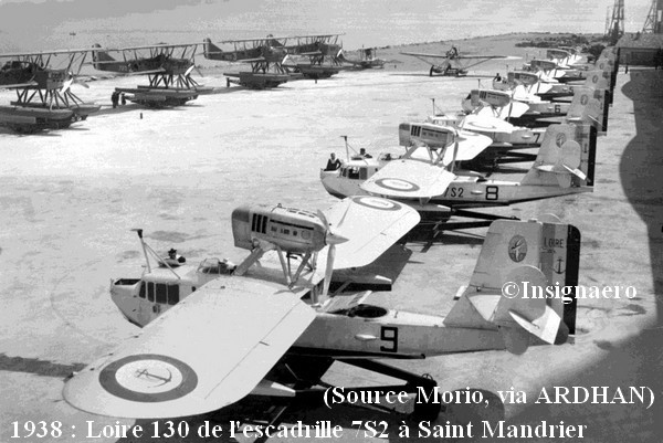 1938 . Loire 130 de l escadrille 7S2 a St Mandrier.