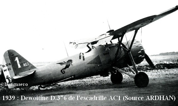 Dewoitine D.376 de l escadrille AC1