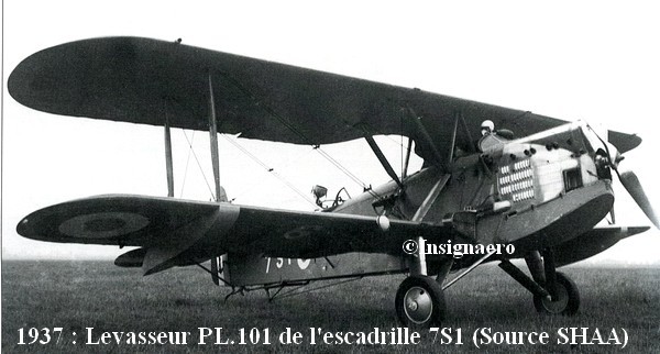 Levasseur PL.101 de l escadrille 7S1