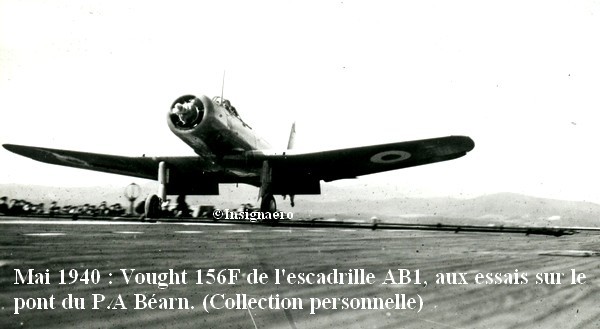 Vought 156F de l escadrille AB1