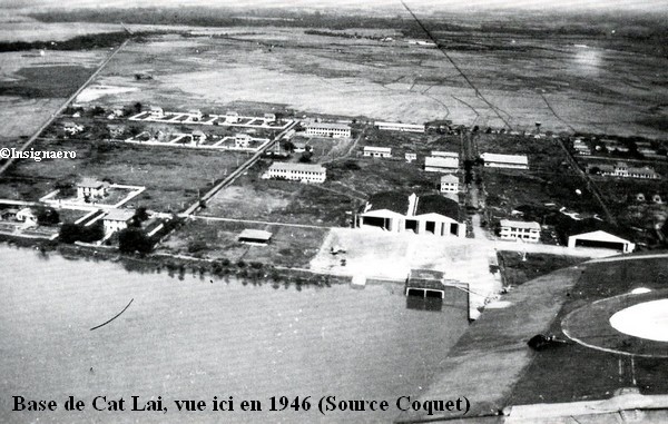 La base de Cat Lai vue en 1946