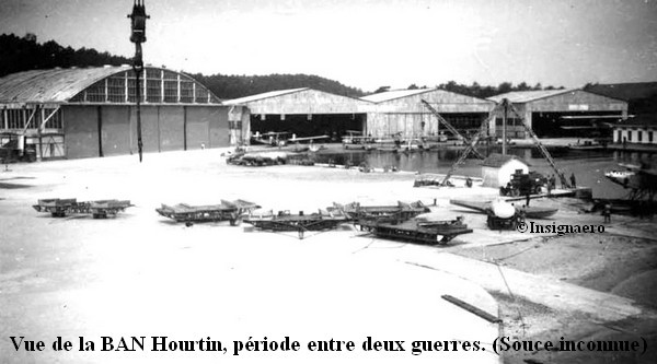 Vue de la BAN Hourtin dans l entre 2 guerres