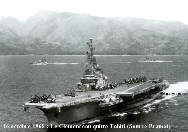 0ctobre 1968 le Clem quitte Tahiti