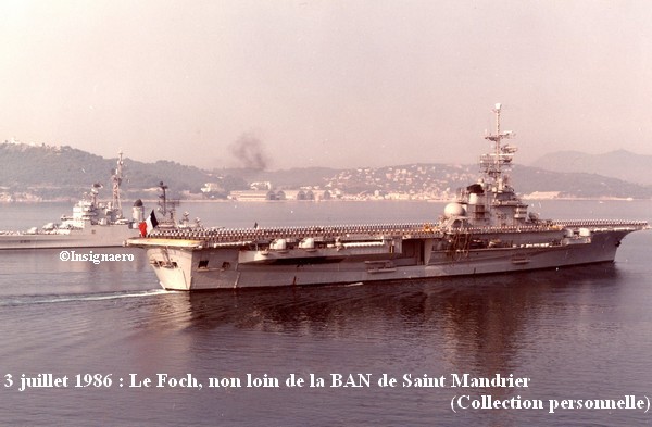 Le PA Foch vu en juillet 1986