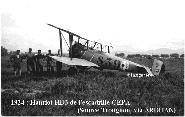 1924. Hanriot HD3 de l escadrille CEPA