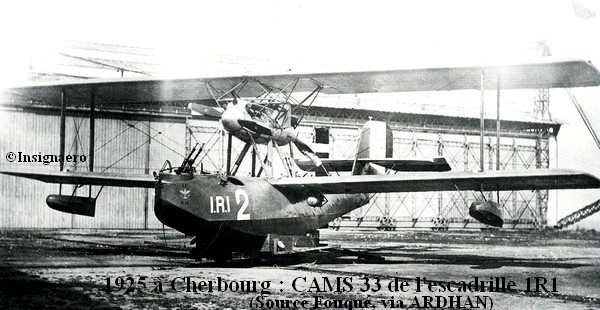 1925 a Cherbourg. CAMS 33 de l escadrille 1R1