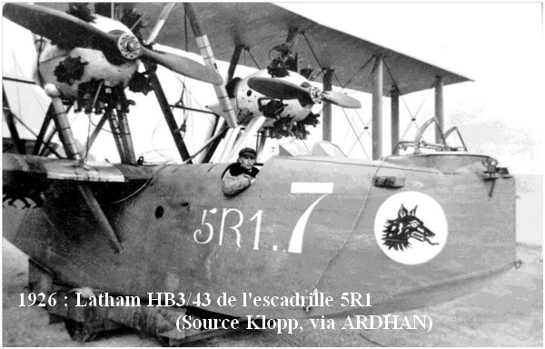 1926  Latham HB3.43 de l escadrille 5R1