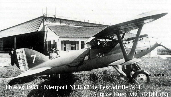 1933. Nieuport Delage 62 de l escadrille 3C1