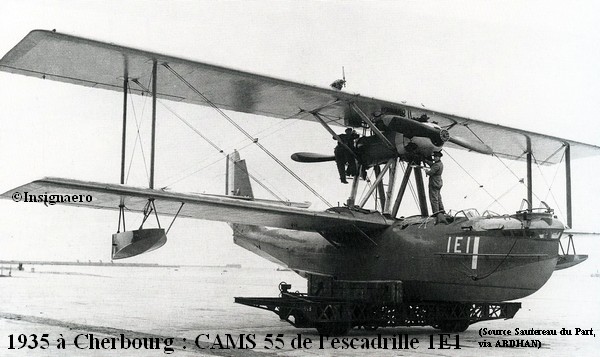 1935 a Cherbourg. CAMS 55 de l escadrille 1E1