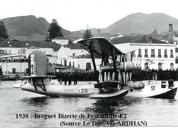 1938 aux Acores  Breguet Bizerte de l escadrille E2