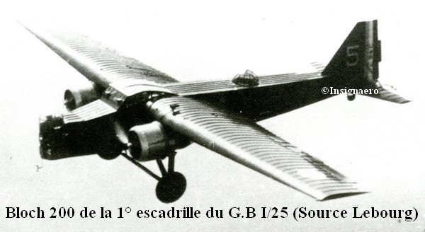 Bloch 200 de la 1ere escadrille du GB 1.25 de l AA