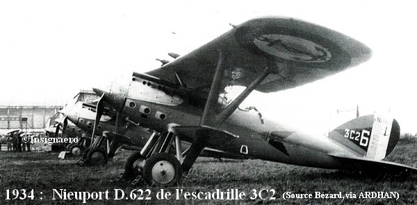 En 1934 Nieuport 622 de l escadrille 3C2