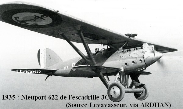 En 1935 Nieuport 622 de l escadrille 3C3