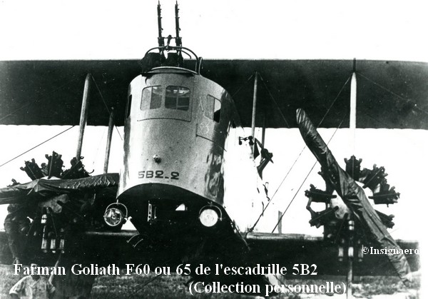 Farman Goliath F60 ou 65 de l escadrille 5B2