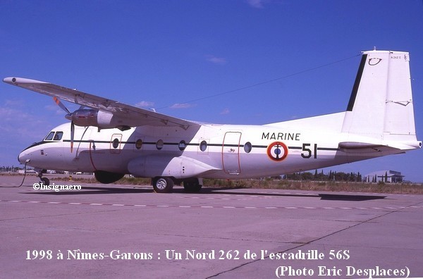 Nord 262 fregate de l escadrille 56S en 1998 bis