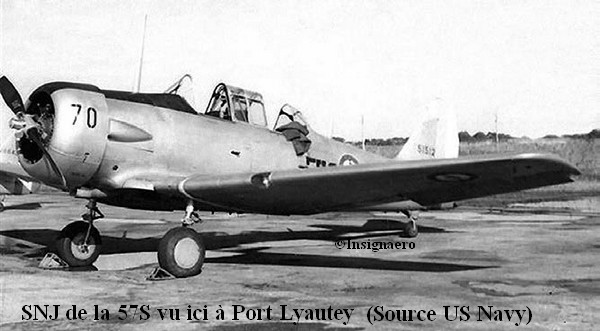 SNJ de la 57S vu a Port Lyautey