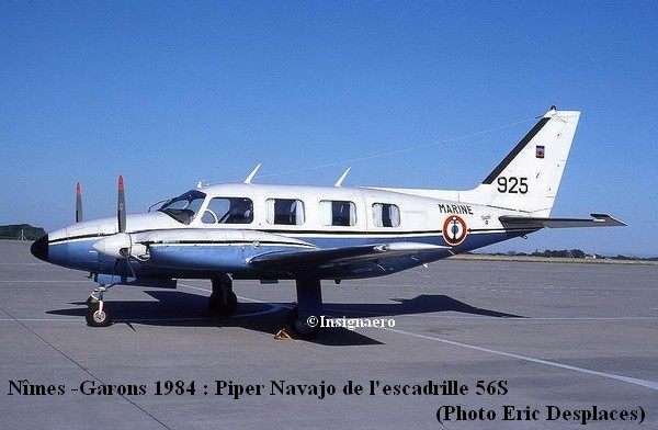 Un piper Navajo de la 56S en 1984