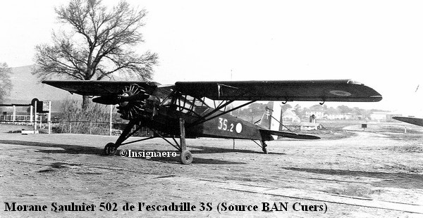 Morane Saulnier 502 de l escadrille 3S